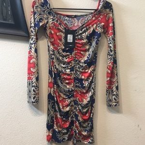 Fashion Nova off shoulder dress size S